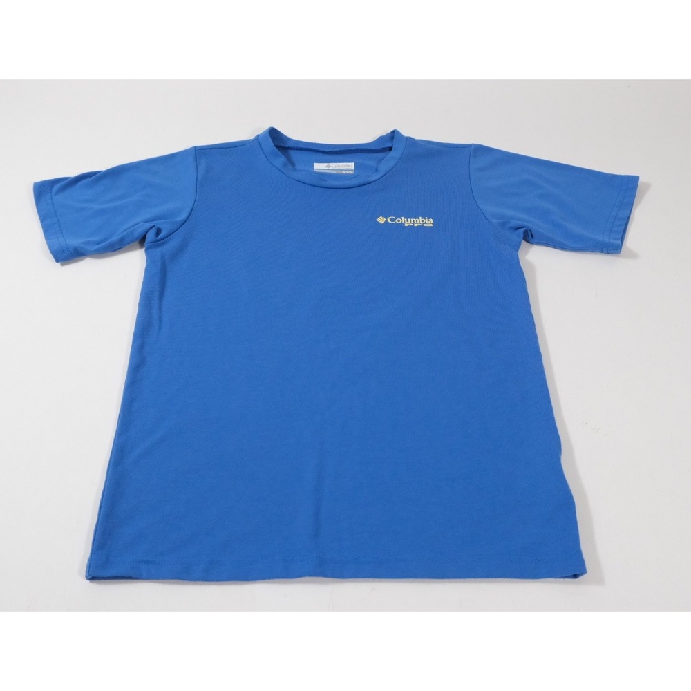 Columbia T-Shirt Kids M (10/12) Blue PFG Golden Retriever Dog Graphic XB0242